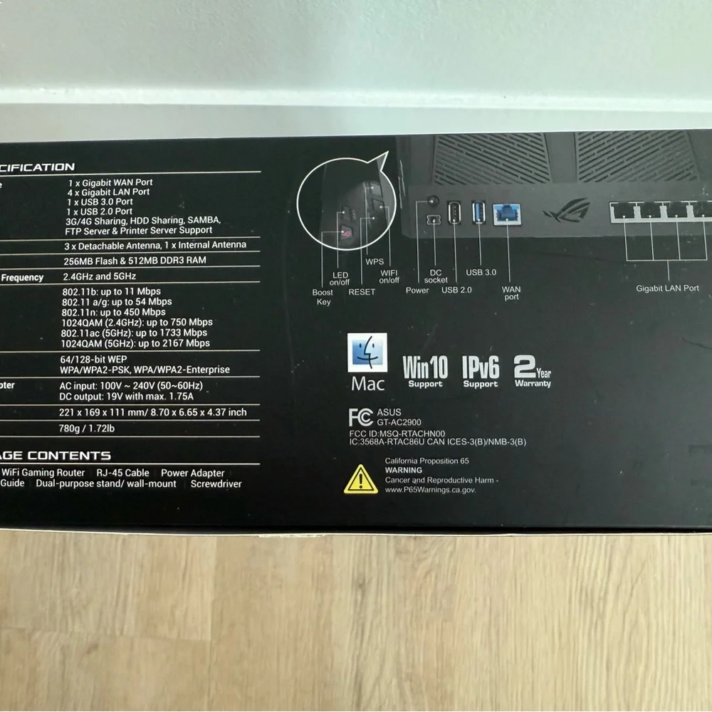 ASUS GT-AC2900 ROG Rapture Dual Band Wi-Fi Gaming Router - Picture 5 of 5